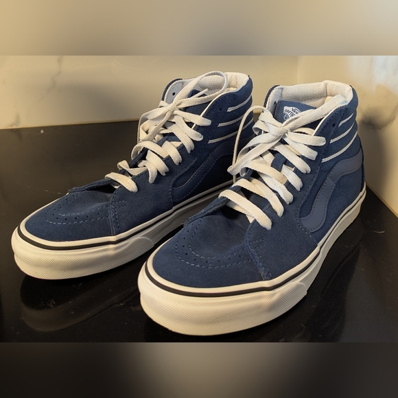 Vans Sk8-Hi Blue White Stripe Old Skool Era Slip-on  Shoes M5.5/W7 MSRP $64.99 - Picture 3 of 10